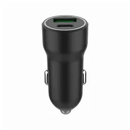 Зарядний пристрій Gembird 1xUSB-A (18W QC3.0) + 1xUSB-C (20W PD) black (TA-UC-A2PDQC20-CAR-01) - мініатюра 2