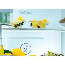 Холодильник Whirlpool багатодверний 187.4x90.9х69.8 холодильне відділення 384 л морозильне відділення 207 л 4 двері А++ NF дисплей нержавіюча сталь (WQ9B3LEF) - мініатюра 8