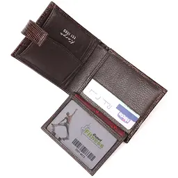Чоловічий шкіряний гаманець KARYA 11х9х2 см acs0023919 - мініатюра 5