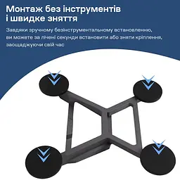 Кронштейн на магнітах E-NET SMM-03 на дах автомобіля для Starlink Mini (73-00902) - мініатюра 9