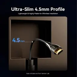 Кабель мультимедійний HDMI M to HDMI M 35.0m 4K60Hz fiber optic black Vention (ALSBU) - мініатюра 6