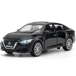 Колекційна металева модель седана АвтоЕксперт Nissan Sylphy з інерцією, світлом та звуком 1:32 - мініатюра 4