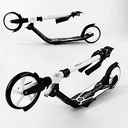 Самокат Best Scooter 60х13х100 см Чорно-білий 000231429 - мініатюра 5