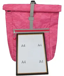 Рюкзак жіночий Rolltop Uncle IAN313561 22L Рожевий - мініатюра 6