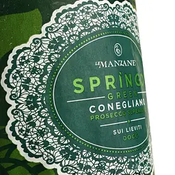 Вино ігристе Le Manzane Conegliano Prosecco Superiore DOCG Springo Green Sui Lieviti Millesimato біле брют 0.75 л - мініатюра 4
