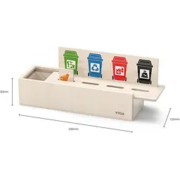 Дерев'яний ігровий набір Viga Toys Сортування сміття (44504) - мініатюра 2