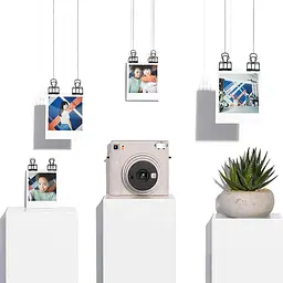 Подарунковий набір фотоапарат Fujifilm Instax Square SQ1, Фотопапір 40 шт, Прозорий чохол, Фотоальбом 80 фото Білий - мініатюра 10