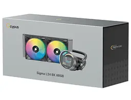 СВО Ocypus Sigma L24 ARGB Black (SIGMA-L24-BK2AAWWN00X-GL) - мініатюра 8