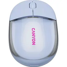 Миша Canyon OnClick 24 BT/ Wireless Transparent/Blue (CNS-CMSW24BL) - мініатюра 4