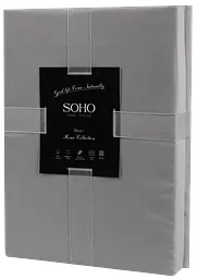 Комплект постільної білизни Євро Duet 200х230 см Ivory/Grey SOHO pbe0050807 - мініатюра 2