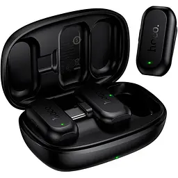 Мікрофонна радіосистема Hoco L26 AI USB-C Black (6942007677011) [176327]