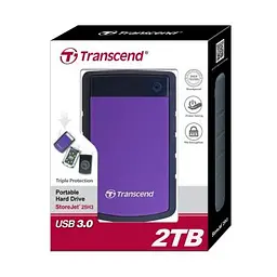 Зовнішній жорсткий диск 2.5" 2TB Transcend (TS2TSJ25H3P) - мініатюра 4
