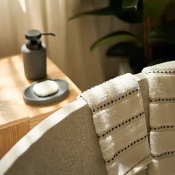 Рушник MBM HOME Слід вітру 70x140 см крапка айворі (BT-18 L IVORY/DOT) - мініатюра 9