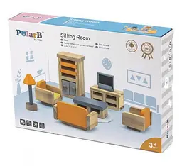 Дерев'яні меблі для ляльок Viga Toys PolarB Вітальня 44037 - мініатюра 3