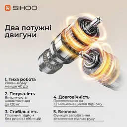 Геймерський стіл Sihoo D07 1.8m Walnut/Black (D07A-101/D07J-101-AB/D07-P) - мініатюра 10