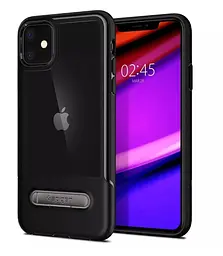 Чохол прозорий протиударний із підставкою Spigen Slim Armor Essential S Ultra Hybrid 076CS27085 для iPhone 11 (6.1") Black - мініатюра 2