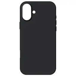 Силиконовый чехол для Apple iPhone 16 Plus, ICON2 Case, черный, противоударный, панель, защита всего корпуса, матовая поверхность Soft Touch, выступает над дисплеем, совместим с защитными стеклами и пленками, с микрофиброй, ArmorStandart (ARM78623)