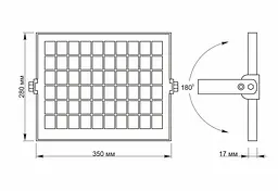LED прожектор автономний Videx 600Lm 5000K (25742-000) - мініатюра 6