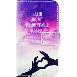 Чохол-книжка Toto Book Universal cover Picture magic with window 4-4.5" Рeart - мініатюра 3