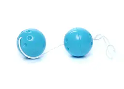 Вагінальні кульки Boss Series Duo Balls, 21 см, блакитний - мініатюра 2