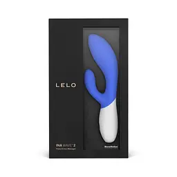 Вібратор-кролик Lelo Ina Wave 2 20 см синій - мініатюра 2