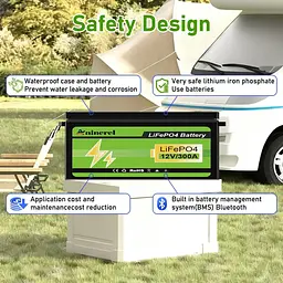 Акумулятор Anenji LiFePO4 12V (12.8V/304Ah/3840Wh) (ANJ-12V-300AH-PX) - мініатюра 4