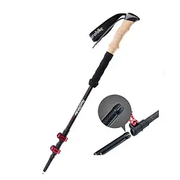 Трекінгові палиці телескопічні Naturehike 135 см - чорні (NH20DS003) - мініатюра 3