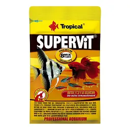 Сухий корм для акваріумних риб Tropical в пластівцях Supervit 12 г для всіх акваріумних риб
