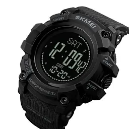 Наручний годинник чоловічий Skmei 1356 Black, 1356BK (12304) - мініатюра 5