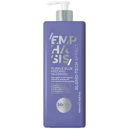 Шампунь живильний BBcos Emphasis Blond-Tech з фіолетово-синім пігментом 1 л