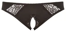 Трусики з відкритою промежиною Cottelli Curves, 3XL (чорний) - мініатюра 2