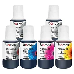 Комплект чорнил Epson 115, Black / Photo Black / Grey / Cyan / Magenta / Yellow, 6x140 мл, пігментні Barva teh0027567