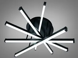 Стильна чорна LED люстра Diasha SX813/5BK 70W до 16 м2 у сучасному стилі - мініатюра 3