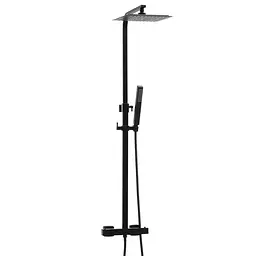 Душова система Yoka Gira 25 Black з термостатом BP.GIRA-THERM-25-BLK, Чорний матовий - мініатюра 3