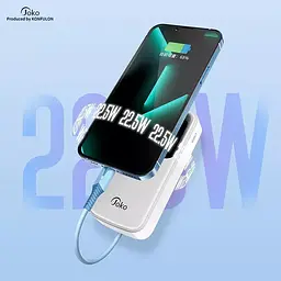 Універсальна зарядна батарея Konfulon Joko J12 Power Bank 20000Mah 22,5W (Чорний) - мініатюра 4