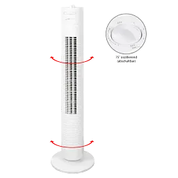 Вентилятор Clatronic TVL 3770 white (баштовий) - мініатюра 3