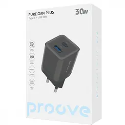 Зарядний пристрій Proove Pure GaN Plus 30W (Type-C + USB) black (WCPU30111201) - мініатюра 3