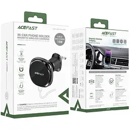 Автомобільне кріплення Acefast для смартфона D31 Magnetic wireless charging - мініатюра 5