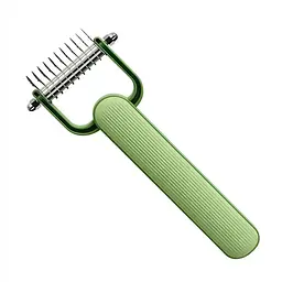 Щітка для вичісування шерсті тварин Good Idea  Pet Comb для котів і собак 15х8х2.5 см зелений