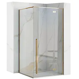 Душова кабіна Rea Fargo 80x100 gold REA-K4907, Золотий, Універсальна, прозорий
