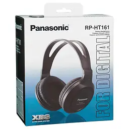 Дротові повнорозмірні навушники Panasonic RP-HT161E-K (Чорний) - мініатюра 6