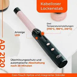 Плойка Adler AD 2120 ceramic 24мм - мініатюра 8