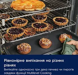 Electrolux Духовий шафа Electrolux електричний, 65л, A+, дисплей, конвекція, піроліз, телескопічні напрямні, чорний - мініатюра 6