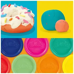 Набір для творчості Hasbro Play-Doh маса для ліплення Райдужні сюрпризи 50 баночок (G1761) - мініатюра 5