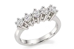 Каблучка з білого золота з діамантами 1,00 ct К-0935 14.5 - мініатюра 2
