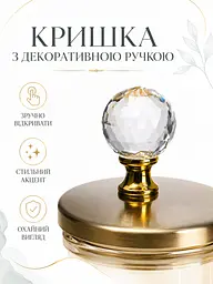 Заварювальний чайник скляний коричневий із кришкою, заварник для чаю 1 л (49676234) - мініатюра 5