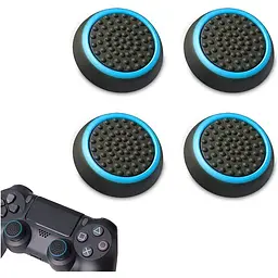 Накладки на стіки Thumb Grips 4-pack для PS4/PS5/Xbox Black Blue [122998] - мініатюра 5