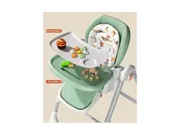 Стільчик-шезлонг для годування 2 в 1 Kidilo BabyChair Z901 Green - мініатюра 7