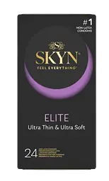 Презервативи Skyn Elite 24 шт. ультратонкі, латекс-фрі, комфорт та чутливість