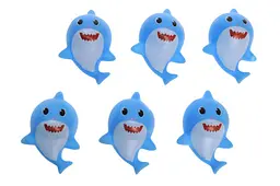Набір іграшок для ванної страви Акули Baby Shark AY601G 6 штук в пакеті р.8x6x3 см YG Toys